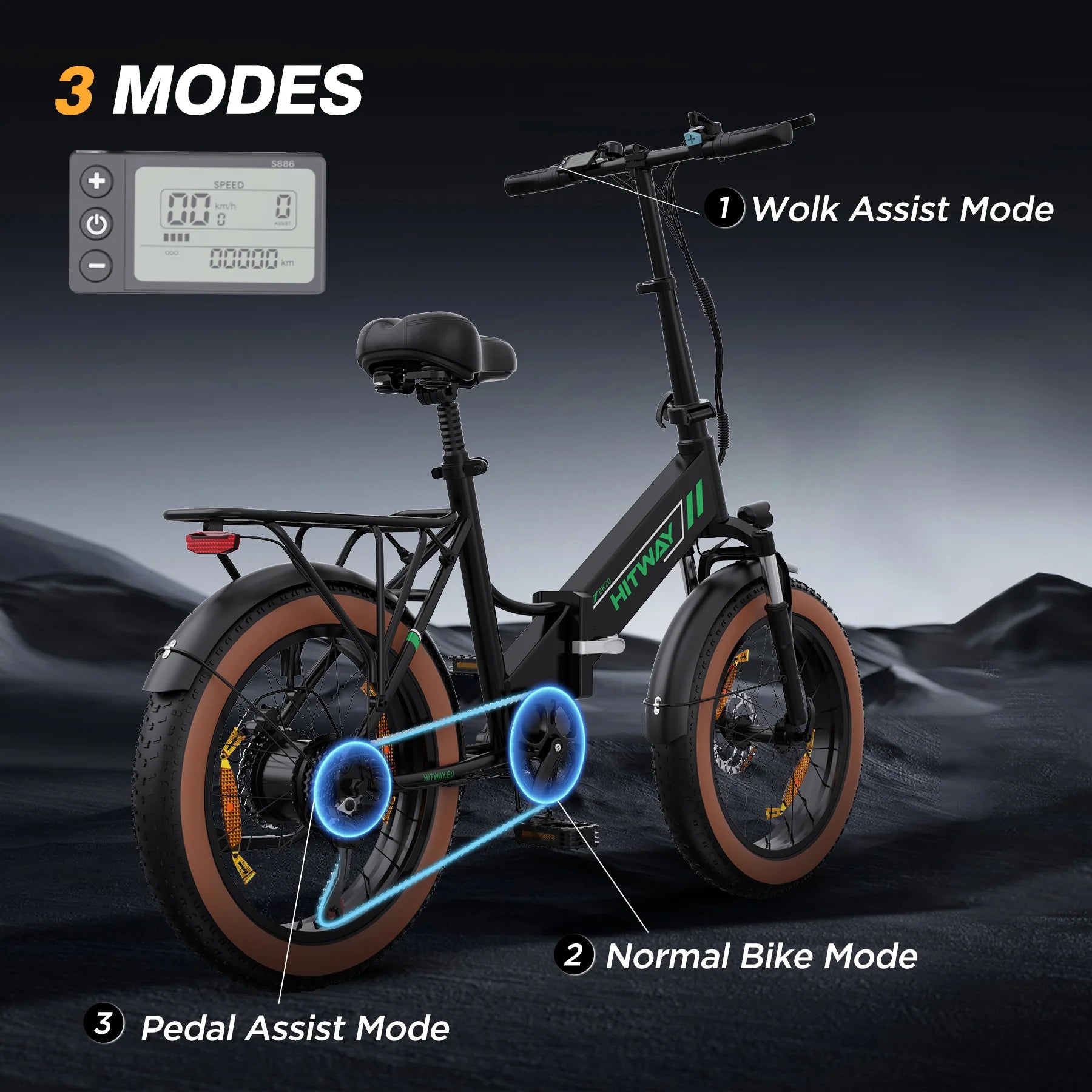 BK20 Elcykel (25 km/t)
