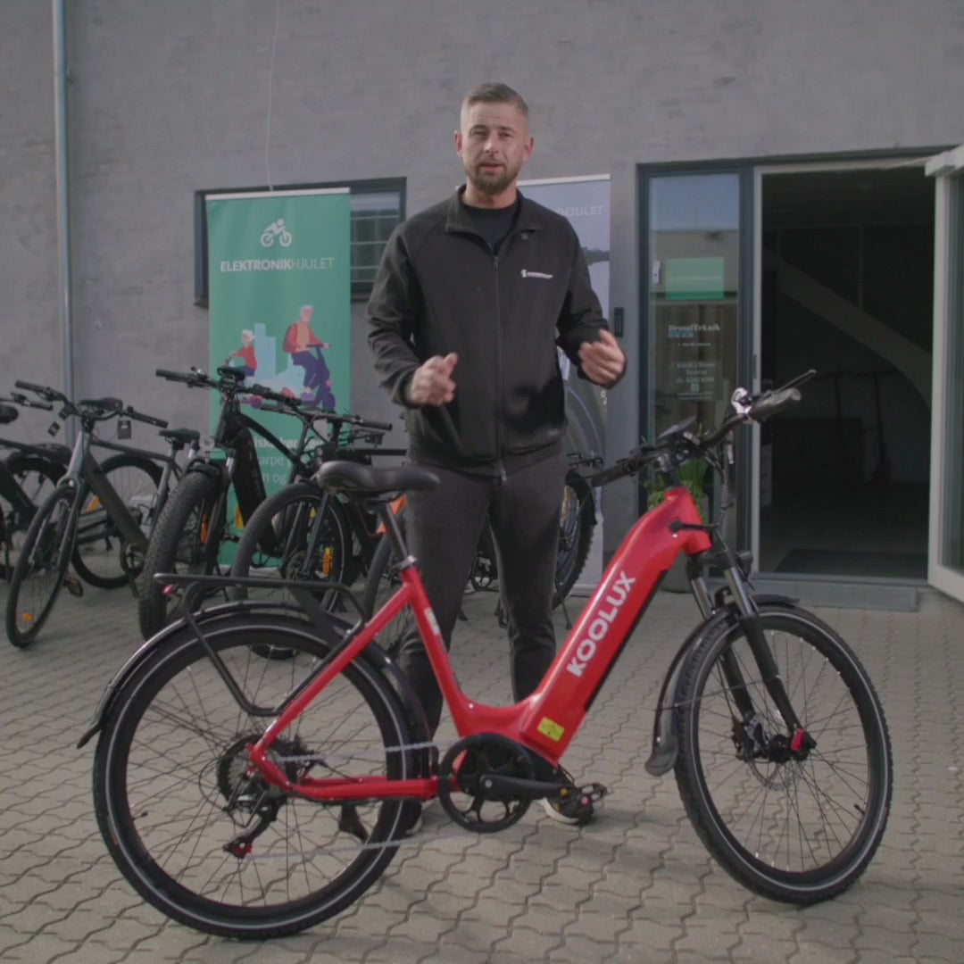 Indlæs video: X2 Elcykel (25 km/t)